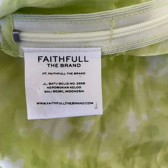 Faithfull the brand Arianne Roos green mini dress in lime - Picture 14 of 15